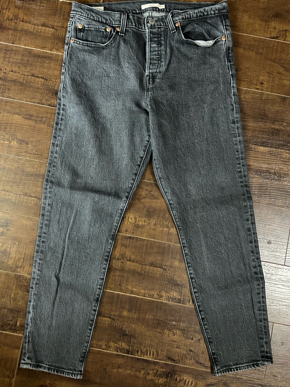Levi's Black Wash Straight Leg Jeans
